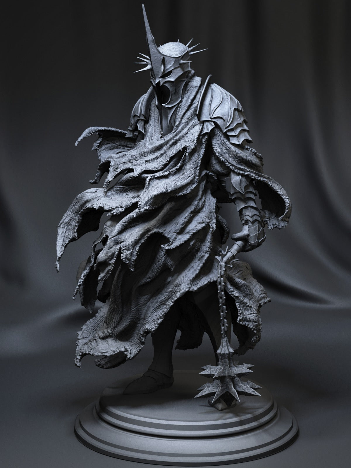 Witch King 1/12 Scale Hand-Painted Figurine (15-25cm) with Mace